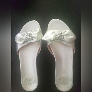 J. Crew Silver Sandals Elegant Design